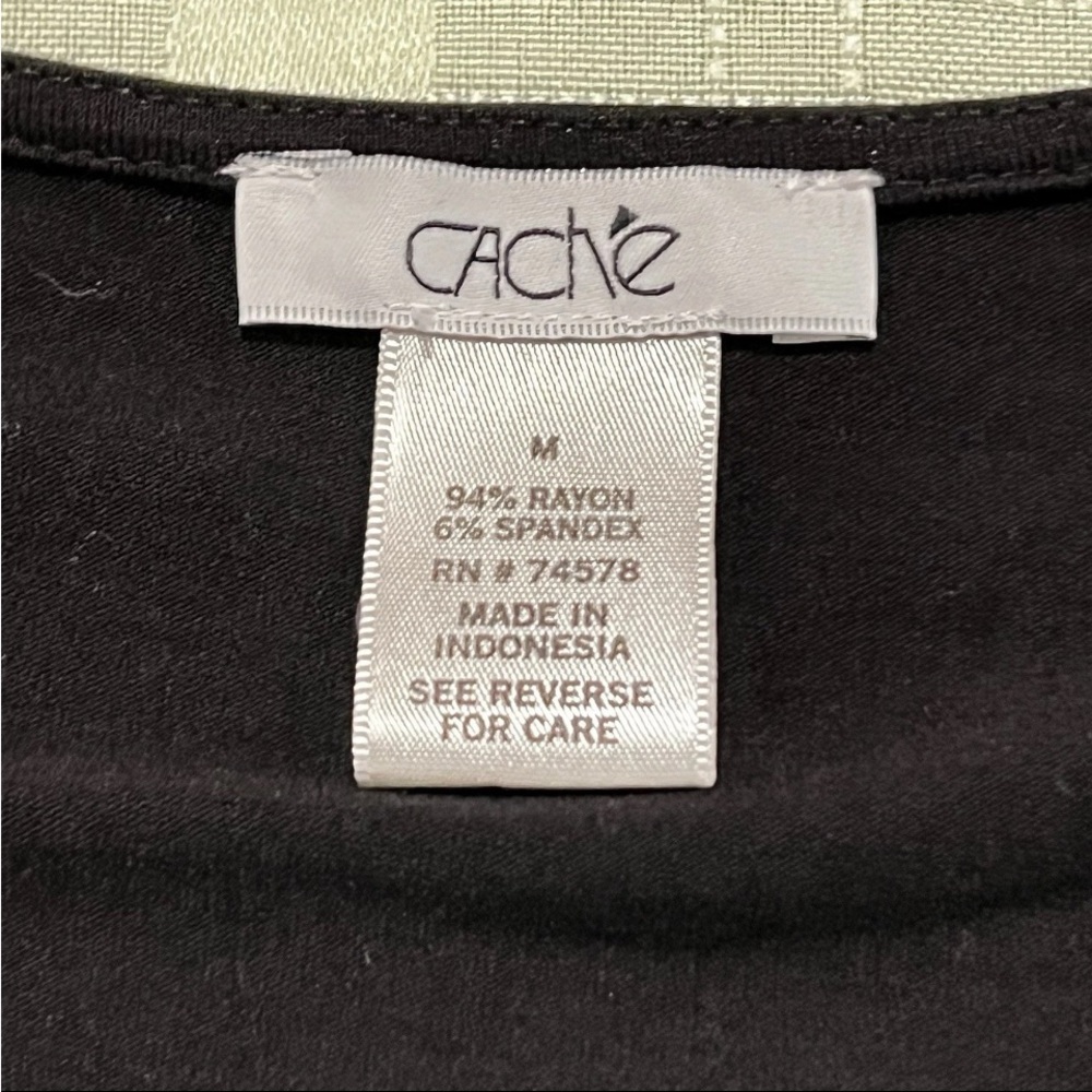 Cache Black Wrap Top - Picture 5 of 8